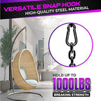 PAMAZY 2Pcs 5.5In Spring Snap Hooks 1000LBS Capacity, Utility Hook Clip - Image 2