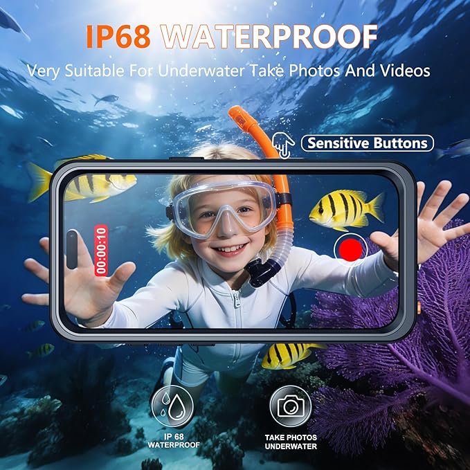 SPIDERCASE for iPhone 17 Pro Max Case Waterproof, Built-in Lens & Screen - Image 3