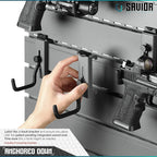 Savior Equipment Wall Rack System Heavy-Duty Steel Tactical Rifle Carbine - Image 3