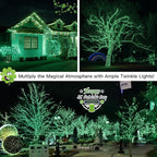 suddus Green Christmas Lights Battery Operatd, 66ft 200LED St Patricks Day - Image 4