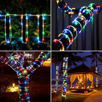 Solar Rope Lights, 2 Packs Total 132ft 400LED Solar String Lights, 8 Modes - Image 7