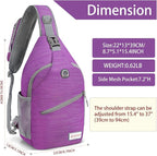 ZOMAKE Sling Bag, Small Crossbody Sling Backpack, Water Resistant Shoulder - Image 2