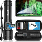 Banral Rechargeable Tactical Flashlights 2000 High Lumens - 5000mAh Super by Banral