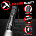 1 Mode Flashlights 4 Pack, Bright Zoomable LED Tactical Flashlight High Lumens - Image 5