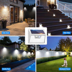 Peasur Solar Lights Outdoor Waterproof, Solar Powered Fence Wall Light - Image 7