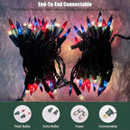 HISHINY Red White Blue 4th of July Patriotic Decorations Lights 100 Count Mini - Image 4