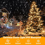 ASENEK Extra Long Christmas Tree Lights 197FT 600 LED Connectable 8 Modes - Image 3