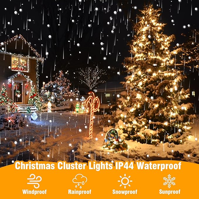 ASENEK Extra Long Christmas Tree Lights 197FT 600 LED Connectable 8 Modes - Image 3