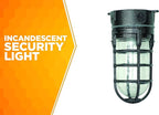 Woods L1706BLK Vandal Resistant 150W Incandescent Security Light, Ceiling Mount - Image 2