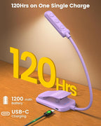 Glocusent 13 LEDs Book Lights for Reading at Night, 120 Hrs Runtime - Image 5