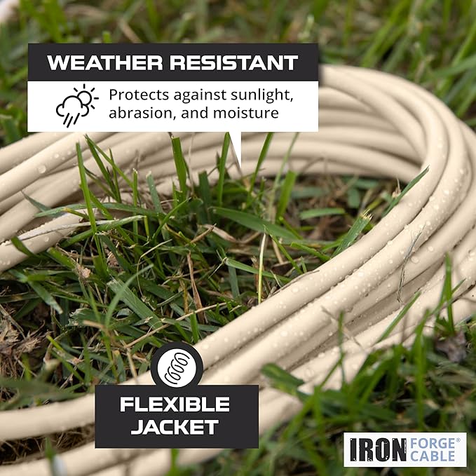 Iron Forge Cable Weatherproof 100 Ft Outdoor Extension Cord - Image 3