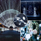 180FT 500LED Extra-Long String Lights Indoor Outdoor Clear Wire, Cold White - Image 7