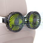 Hayousui USB Car Cooling Fans for Backseat: Dual Head Car Fan for Kids 3 Speeds by Hayousui