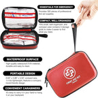 VRIEXSD Premium First Aid Kit, 320 Piece Waterproof Hard Shell Eva First Aid Kit - Image 4