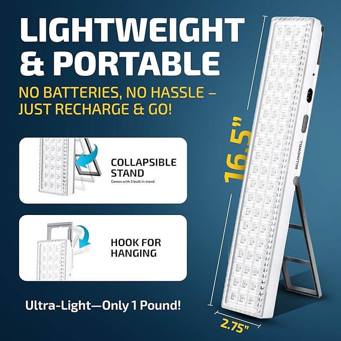 Bell+Howell Portable Light Bar, Rechargeable Lights - Image 6