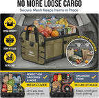 4-Section Extra Large Trunk Organizer – Heavy Duty 1680D, Collapsible & - Image 5