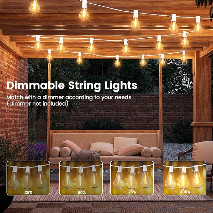 String Lights for Outside 200FT Patio Lights, LED String Light - Image 2