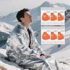 6 Pack Emergency Thermal Blankets - Image 8