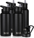 HASLE OUTFITTERS 32 oz Insulated Water Bottle Stainless Steel Double Walled by HASLEOUTFITTERS