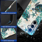 for Samsung Galaxy S25 Plus Case, HL2 Ocean Sea Turtle Nautical Map Hybrid 2 - Image 3