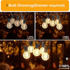OHLUX Outdoor String Lights, 55FT Shatterproof LED Patio Lights - Image 4