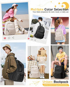 Black Backpack for Men Women Large, Gym Backpack for Women Foldable Outdoor - Image 7
