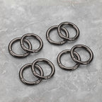 Gkeygo Key Ring Clip, 4/5 Inch Keychain Rings, 8 Pack Round Carabiner Clip - Image 7