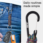 EOTW Paracord Keychain for Men Women Paracord Carabiner Backpack Keychain - Image 4