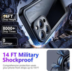 Temdan Compatible with iPhone 14 Pro Max Case Waterproof, Built-in Screen & - Image 3