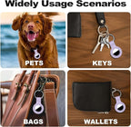 Linsaner Case for AirTag 2nd Gen & 1st Gen, Silicone Holder Keychain Key Ring - Image 6