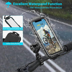 iMESTOU Anti-Theft Waterproof Motorcycle Phone Mount Bike Mobile Holder Double - Image 5