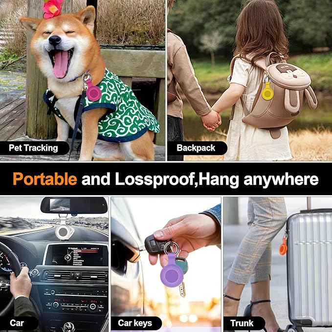 1|2|4Pack for Apple AirTag Holder, for Air Tag 2nd &1st Genaretion, Waterproof - Image 7