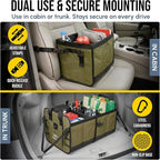 5-Section Extra Large Trunk Organizer – Heavy Duty 1680D Oxford, Collapsible & - Image 5