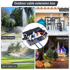 Waterproof Electrical Box, Large Outdoor Extension Cord Covers Waterproof - Image 7