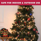 Meteds Christmas Lights 50 Count Clear Mini Lights White Wire UL Certified - Image 6