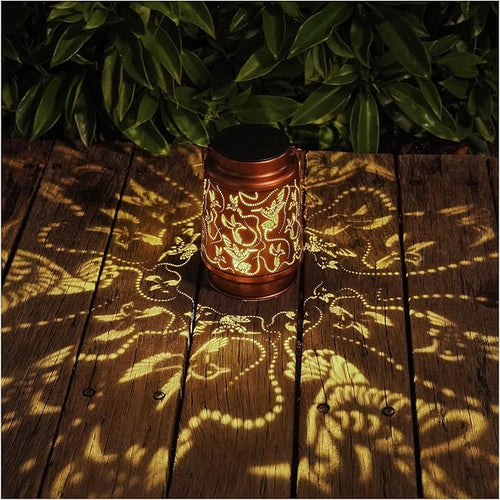2 Pack Solar Hummingbird Lanterns Outdoor Hanging Decor Lantern, Waterproof - Image 2