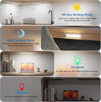 Motion Sensor Under Cabinet Lights, Magnetic Rechargeable Under Counter Closet - Image 6