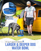 Portable Dog Travel Water Bottle, 77oz Large Dog Water Bowl Dispenser Portable - Image 3