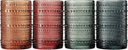 Khen Hobnail Beaded Highball Drinking Tumbler Glasses | Set of 4 | Color - Image 4