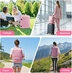 Rcrirth Travel Backpack for Women | Expandable Carry On Backpack - Image 6