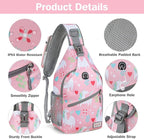 ZOMAKE Sling Bag, Small Crossbody Sling Backpack, Water Resistant Shoulder - Image 4