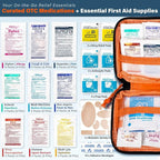 EVERLIT CARE Travel Essential Medicine First Aid Kit I Bonus Medical Supplies I - Image 2