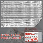 SecuCaptain Survival Emergency Thermal Blankets: Extra Large 84” x63” Space - Image 3