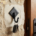 Mystic Colonial Rustic Cast Iron Wall Hooks, 3.6" Heavy Duty Coat Hooks - Image 5