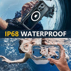 Red2Fire for iPhone 16 Pro Case Waterproof, Phone Case 6.3" Black/Clear - Image 2