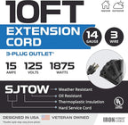 Iron Forge Cable 14 Gauge Outdoor Extension Cord 10 Ft - Image 2