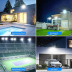 300W LED Flood Light Outdoor, IP66 Waterproof Outside Work Lights, 6500K - Image 6