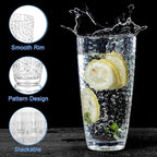 6 Pcs Plastic Drinking Tumblers Set of 18 oz, Acrylic Drinking Glasses - Image 4