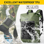 MIER Dry Bag Waterproof Backpack 30L Dry Sack Heavy Duty Roll-Top Closure - Image 4