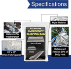 Mylar Emergency Thermal Blanket Sleeping Bag - Image 7